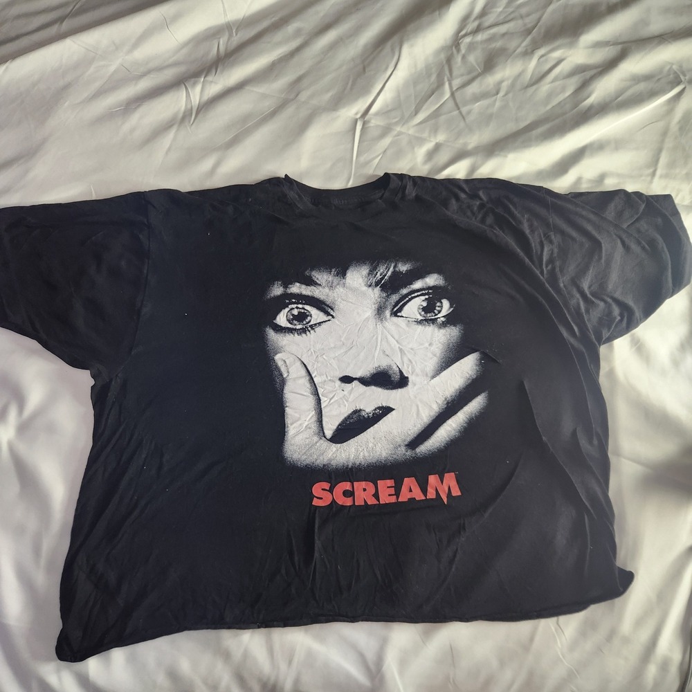 Scream Movie T-Shirt 3XL Black Horror Ghostface Drew Barrymore 2021 Film Tee
